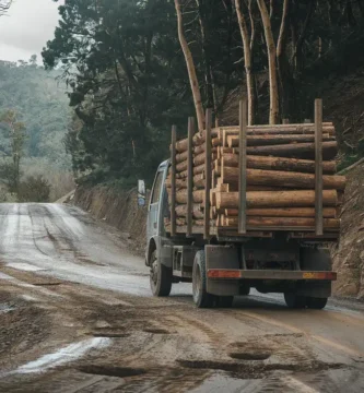 Daños en las Carreteras de Gata y Hurdes tras la Extracción de Madera por los Incendios Forestales de 2023