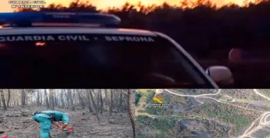 La Guardia Civil investiga a un hombre como supuesto autor del gran incendio forestal de Pinofranqueado