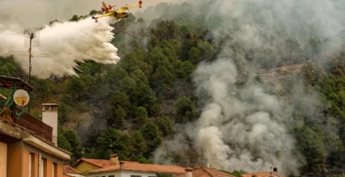 La mejora en el incendio de Las Hurdes permite el regreso a cuatro alquerías evacuadas