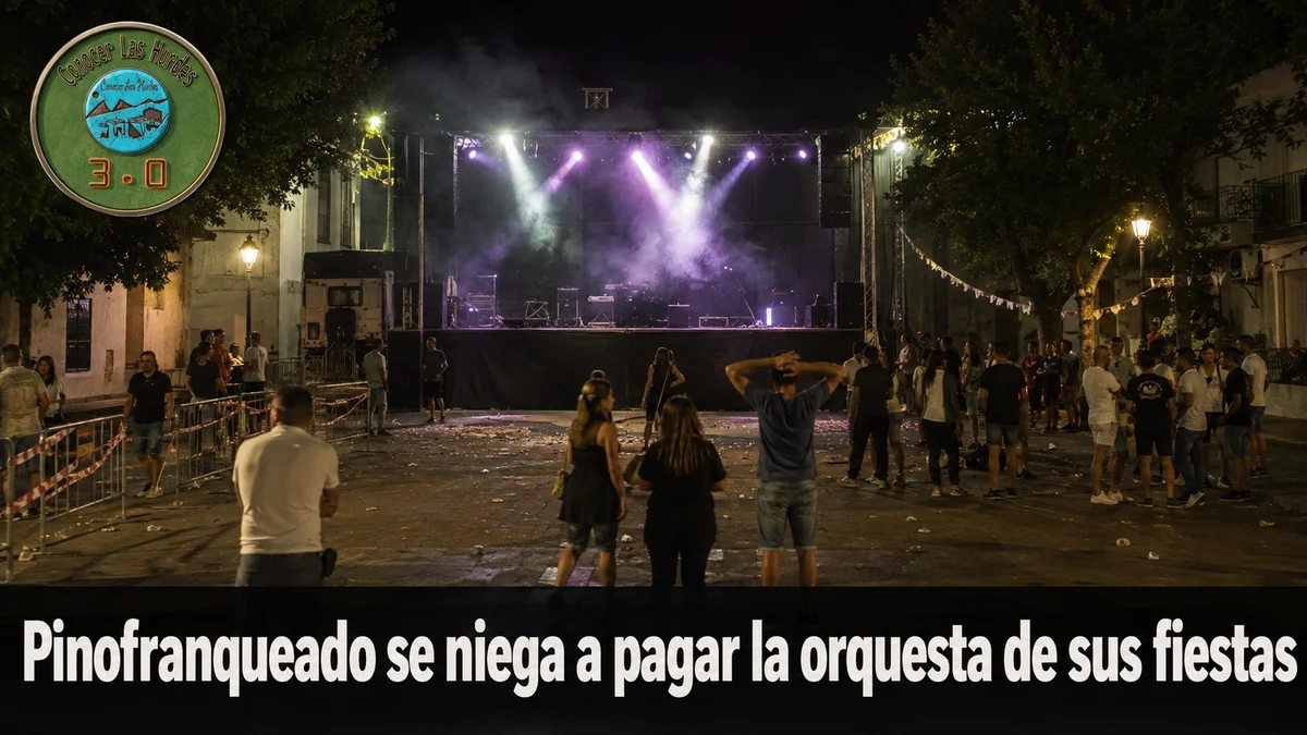 Pinofranqueado se niega a pagar una orquesta tras denunciar un «bochornoso» espectáculo en sus fiestas